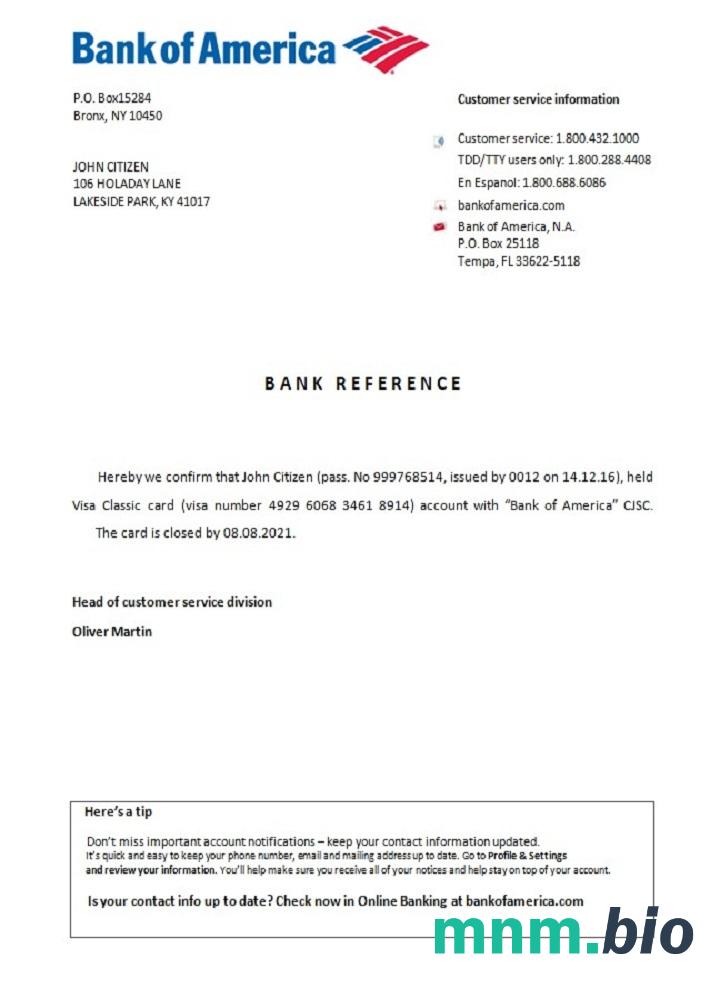 Przykład zamknięcia banku USA w formatach Word i PDF